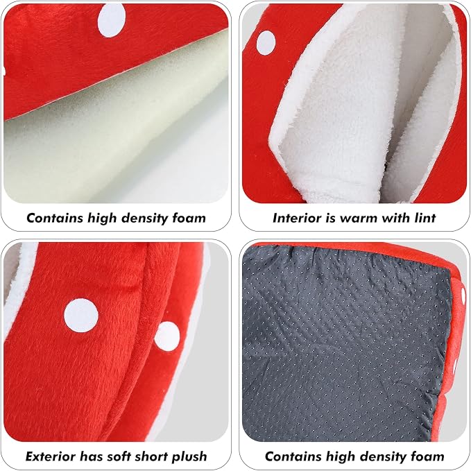 Mygeromon Guinea Pig Bed Rabbit Hideout Cuddle Cup (Strawberry Style) | Washable, Winter, Small Animals Sleeping House, for Ferret, Chinchilla, Bunny