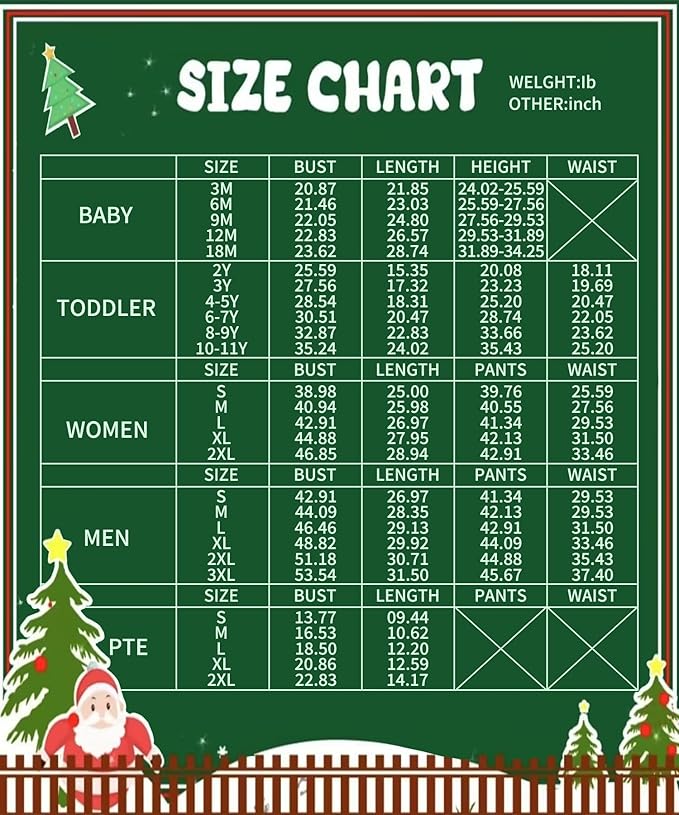 TEERAPHIQUE Christmas Pajamas for Family,Family Holiday Pajamas Matching Sets,Xmas Jammies for Couples