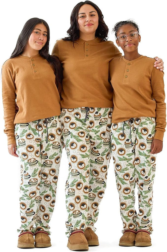 JAMIE Matching Family Jammies Holiday Pajamas 100% Organic Cotton PJs Adults, Kids, Toddlers, Baby, Pets