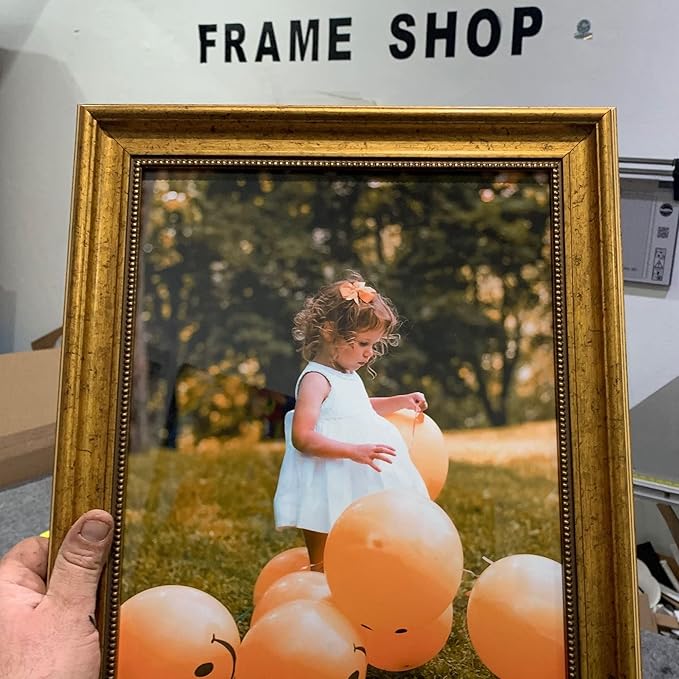 Modern Memory Design 15x3 Gold Picture Frames Ornate | Gold Foil Poster Framing Photo Frame for Living Room Artwork Posters and Photos