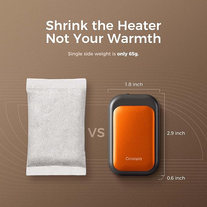 OCOOPA Magnetic Rechargeable Hand Warmers 2 Pack, Card-Style Electric AI Hand Warmers, 8hrs x2, UL Certified, Pocket Portable Hands Heater for Men Women, Hunting Essentials, UT4 Young