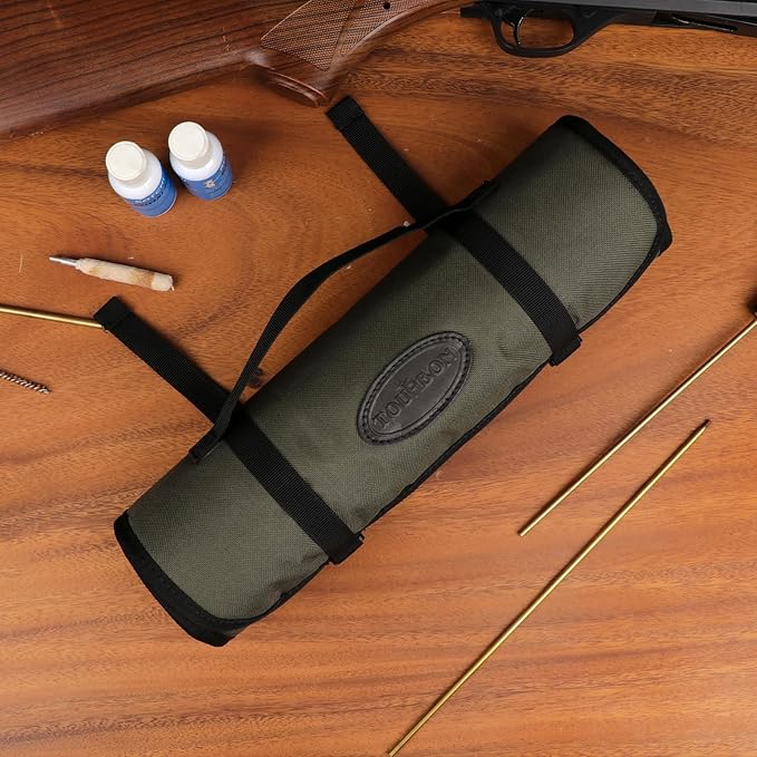 TOURBON Shooting Hunting Roll-up Gun Cleaning Mat Pad with Tool Storage Pocket