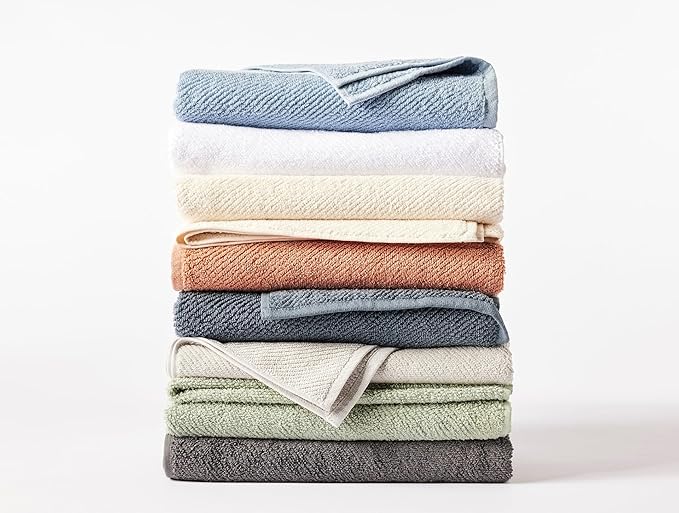 Coyuchi Air Weight Organic Bath Sheet, 35"x65", Stone Blue