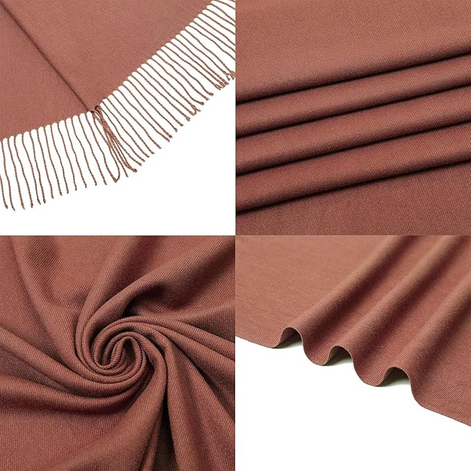 RIIQIICHY Women's Scarf Pashmina Shawls and Wraps for Evening Dress Bridesmaid Wedding Bridal Winter Warm Long Large Scarves