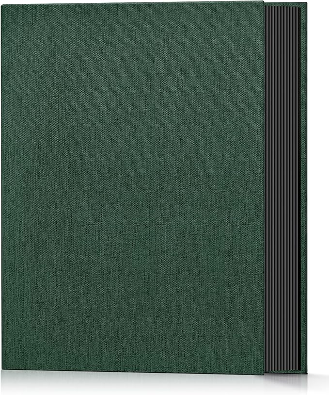 Popotop Photo Album 4x6 100 Pockets for Wedding Gifts,Linen Hardcover Picture Albums for Family Anniversary Baby Vacation Pictures