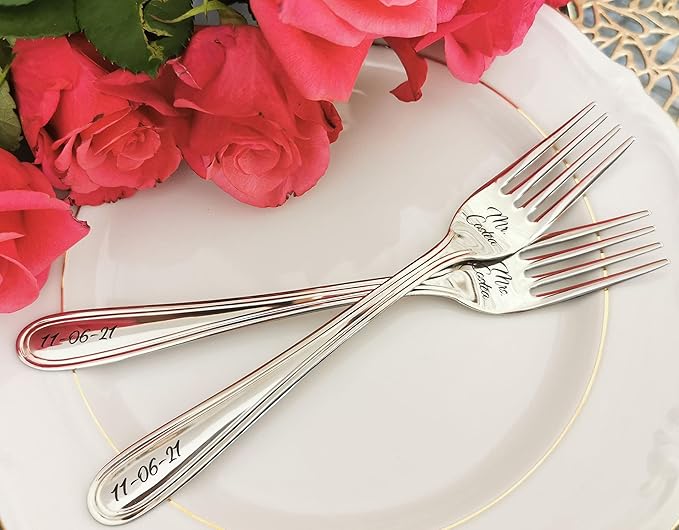 Custom Personalized Engraved Forks - Stainless Steel Unique Gift for Loved Ones