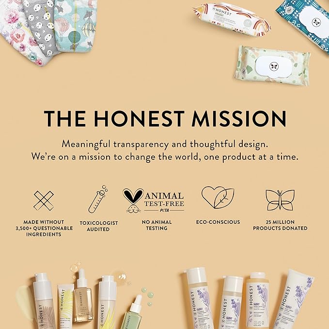 The Honest Company Hydrate and Cleanse Naturally Scented Wipes Cleansing Multi-Tasking 99% Water Plant Based Hypoallergenic Aloe Cucumber 240 Count