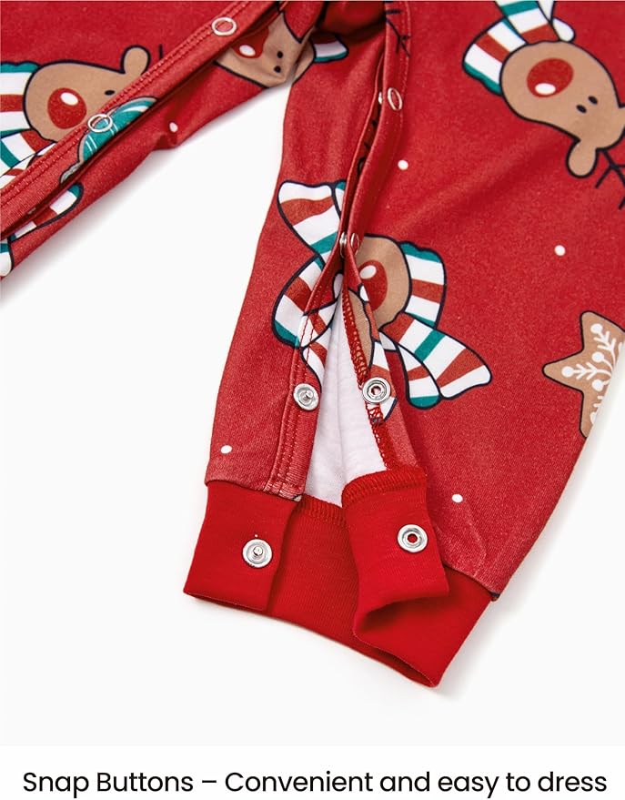 PATPAT Christmas Family Matching Pajama Sets Includes Christmas Socks - Perfect for Family Photos & Holiday Celebrations