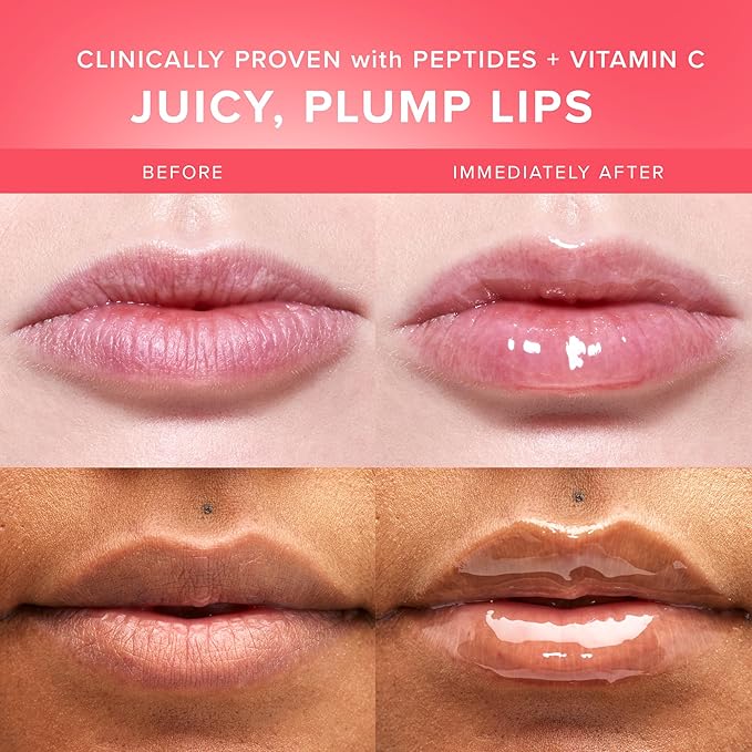 Farmacy Peptide Lip Smoothie - Hydrating Lip Balm with Vitamin C to Visibly Plump & Smooth Lines - Nourishing Treatment with a High-Gloss Finish - Apple (10g)