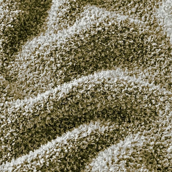 CozeCube Super Soft Fullfy Microfiber Reversible Knitted Blankets, Warm Cozy Fuzzy Plush Throw, Olive Green and White Melange Throw Blanket for Couch Bed Sofa, 60" x 80"