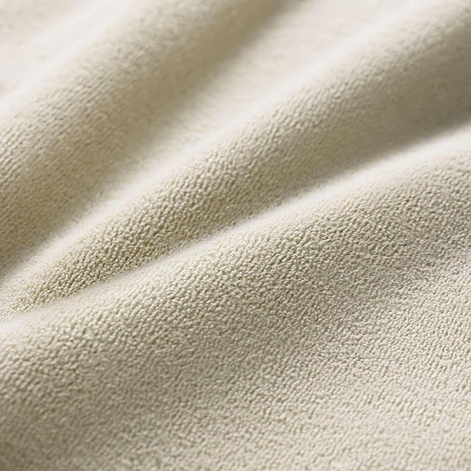 Brooklinen Super-Plush Turkish Cotton Bath Towel Set - 2 Bath Towels + 2 Hand Towels Cotton, 820 GSM, Highly Absorbent, Machine Washable, Perfect for Home & Bathroom (Stone Beige)