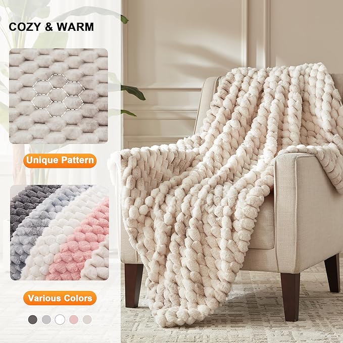 Heated Throw Blanket - Fast Heating 3D Jacquard Electric Heated Blanket, Cozy Heating Blanket with 6 Heating Settings & 4 Hours Auto-Off, Machine Washable, 50"x60", Tie-Dye Grey