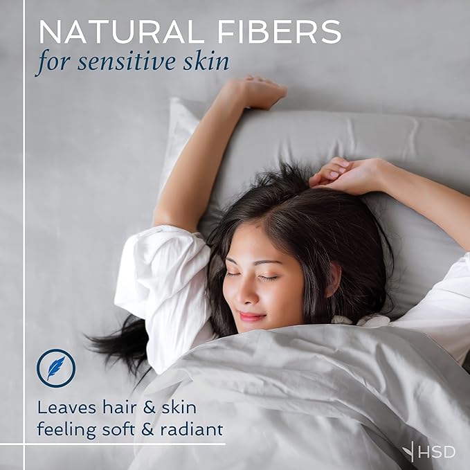 Hotel Sheets Direct 3 Piece Bed Sheet Set Twin Size, 100% Viscose Derived from Bamboo Sheets Set with 1 Pillowcase, Cooling & Breathable Luxury Bedding, Moisture-Wicking & Silky Soft Texture, Gray