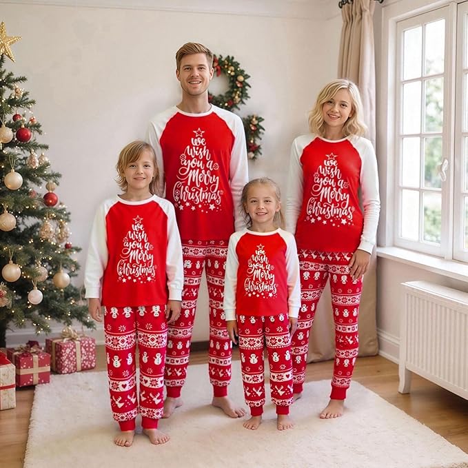 Christmas Pajamas for Family Matching Family Christmas Pajamas Set PJS Holiday Xmas Family Jammies Sleepwear