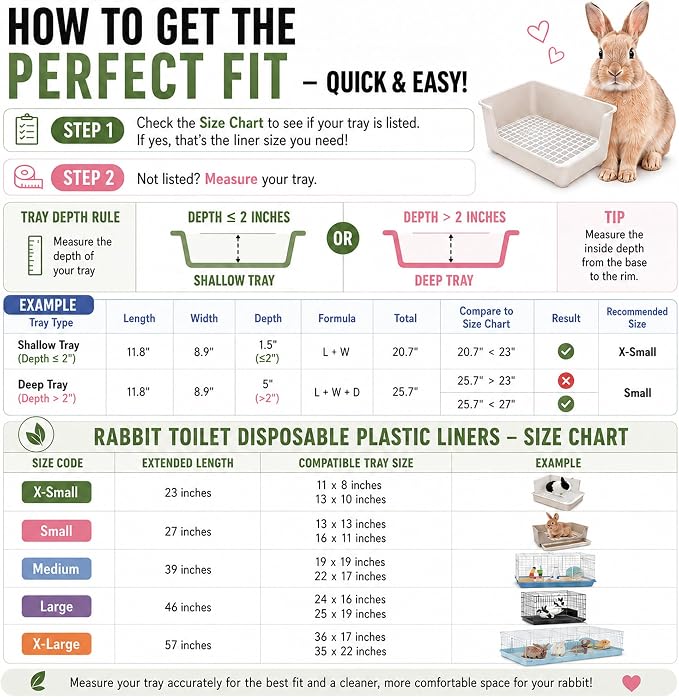 Disposable 50 pcs Small Animal Cage Liners | Rabbit Tray Film Liner Bunny Litter Pan Bags Guinea Pig Cage Toilet Plastic Film for Bird Hamster Chinchilla Hedgehog