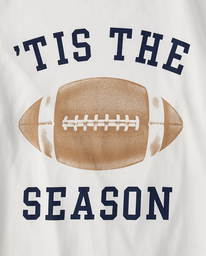 The Children's Place Baby Family Matching, Football Pajama Sets, Cotton