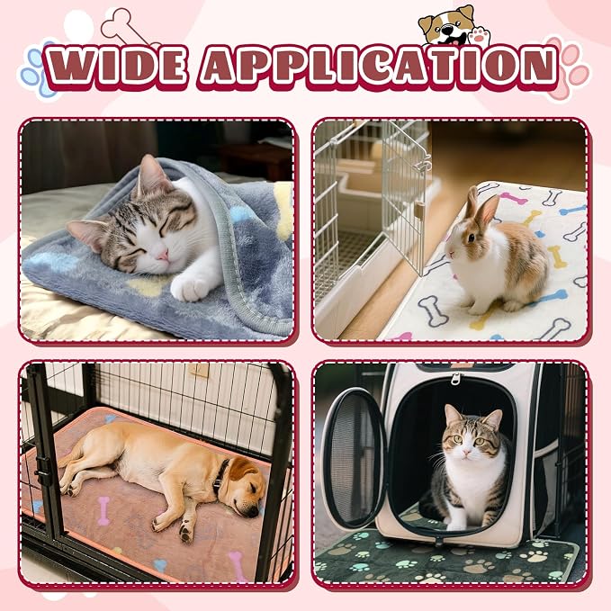 YedsIntu 6 Pcs Washable Guinea Pig Blankets Absorbent Small Animal Fleece Bedding Cage Liners Reusable Pet Pee Pad Sleep Mat Pad Cover for Hamster Ferret Rabbit Chinchilla Hedgehog (Grey, 20" x 30")