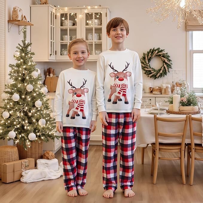 WephuPSho Christmas Family Matching Pajamas, Festive Xmas Jammies Sets for the Whole Family, Holiday Pjs Christmas