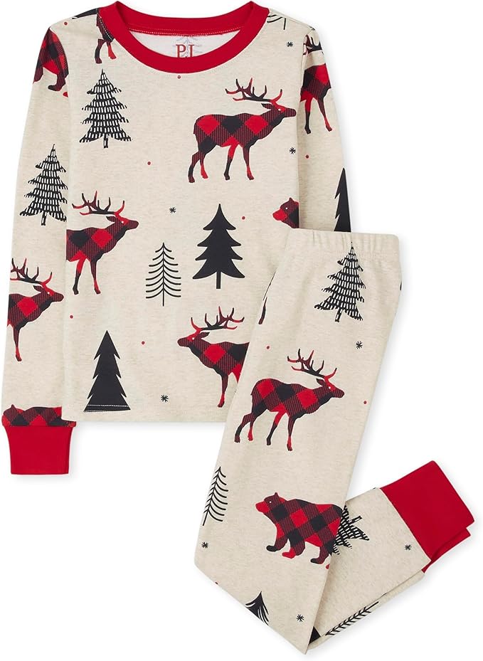 The Children’s Place Family Matching, Christmas and Holiday Pajama Sets, Cotton