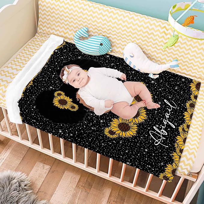 Personalized Blankets with Name for Girls Print Blanket Flannel Personalized Gifts for Girl Daughter Mom Grandma Super Soft Throws and Blankets Black Girl Blanket Birthday Gift