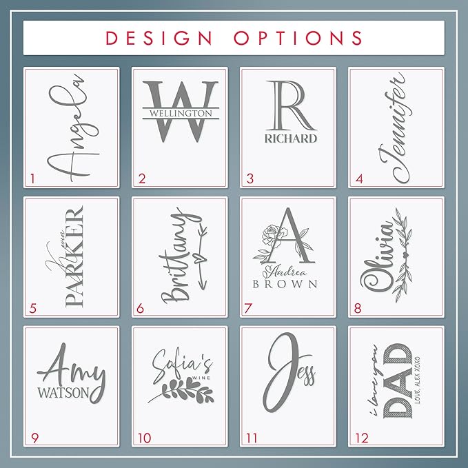 Be Burgundy Personalized Tumbler with Engraved Name - 12 Designs, 20 Oz Coffee Tumbler with Slider Lid, Red, Double Wall Insulated - Gift for Mom, Women, Personalized Birthday Gift for Her
