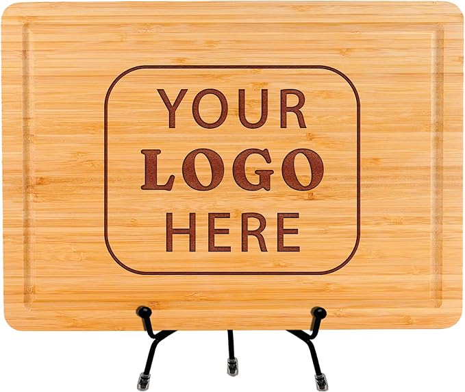 Custom Logo Personalized Cutting Board with Name, Customized Wood Engraved Christmas 2025 Board Business Logo Gift for Bulk Orders Corporate Employee Realtor Client Appreciation Wedding Housewarming