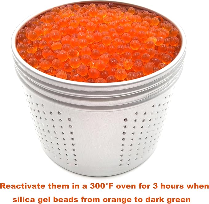 Gun Safe Dehumidifier, Moisture Absorbers, FULLBOW 200g Silica Gel Desiccant Dehumidifier Canister for Safe & Cabinets (3 Units)