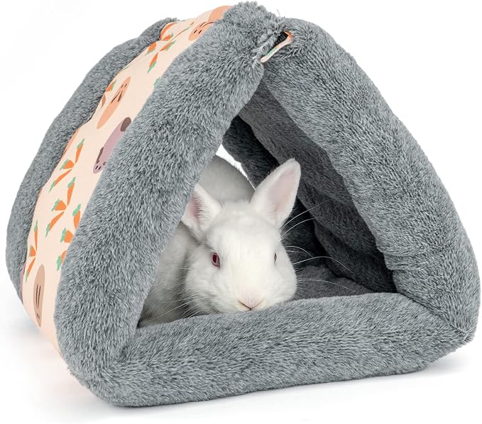 Niteangel Foldable Guinea Pig Tent Bed & Warm Tunnel for Rabbit Ferret Chinchilla Bunny Rats or Other Small Animals