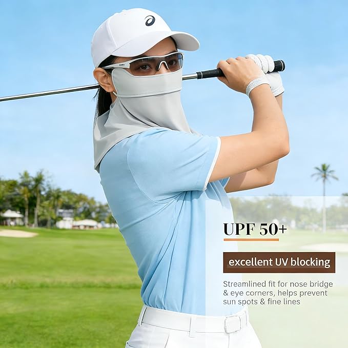 Face Cover for Sun Protection UPF 50+ UV Neck Protection UV Face Mask Covering Eye