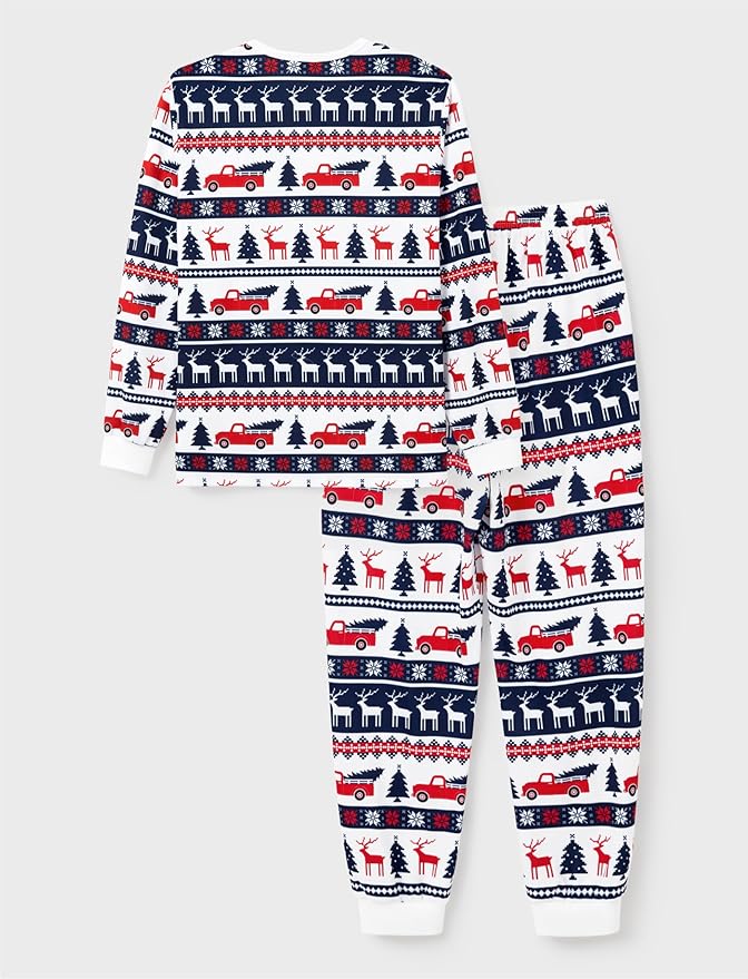 PATPAT Christmas Family Matching Pajama Sets Includes Christmas Socks - Perfect for Family Photos & Holiday Celebrations