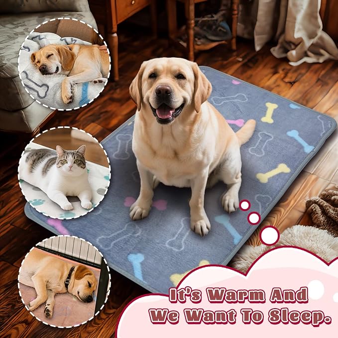 YedsIntu 6 Pcs Washable Guinea Pig Blankets Absorbent Small Animal Fleece Bedding Cage Liners Reusable Pet Pee Pad Sleep Mat Pad Cover for Hamster Ferret Rabbit Chinchilla Hedgehog (Grey, 20" x 30")