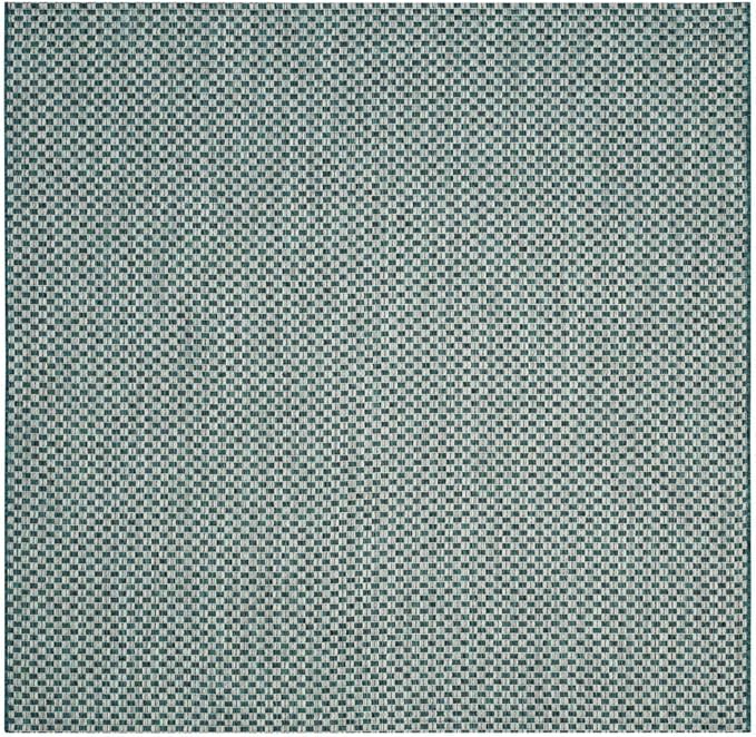 SAFAVIEH Washable Rug Outdoor Courtyard Collection - 2'7" x 5', Black & Light Grey, Non-Shedding & Easy Cleaning, Ideal for Patio, Backyard, Mudroom (CY8653-37621)