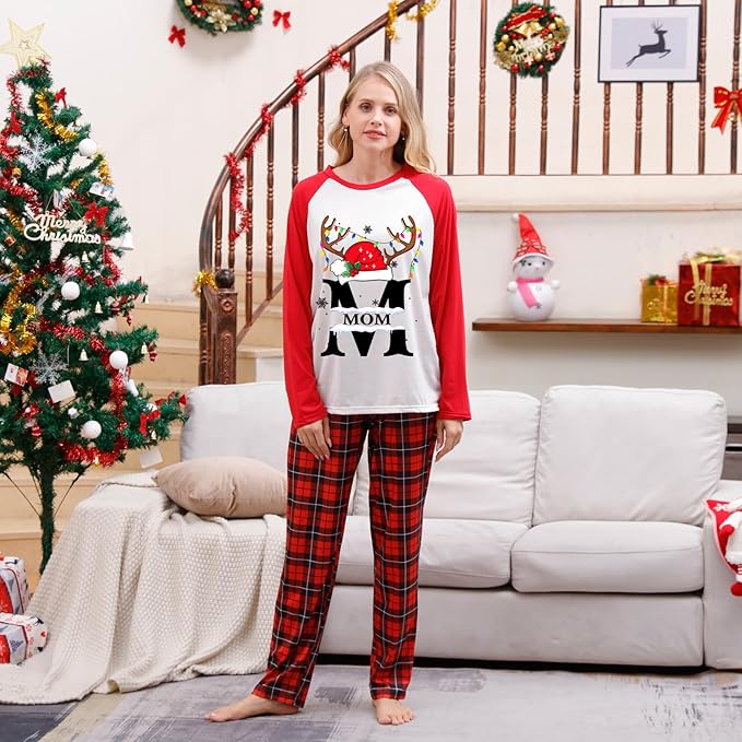 WephuPSho Christmas Family Matching Pajamas, Festive Xmas Jammies Sets for the Whole Family, Holiday Pjs Christmas