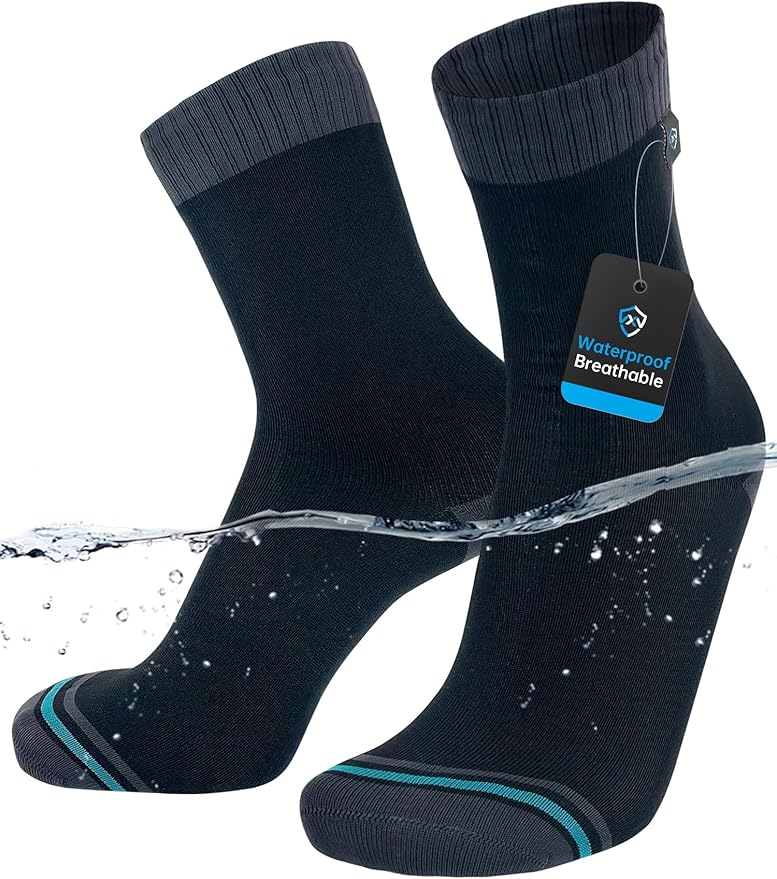 DexShell Waterproof Everyday Socks - Breathable Membrane, Quarter Crew Length for Walking, Commuting & All-Weather Comfort