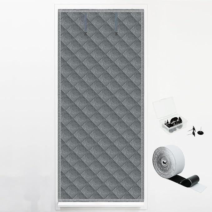 Window Insulation kit, 3-Layer Cotton Thermal Insulated Window Cover 47 Inch x 63 Inch Oxford Winter Window Covering Velcro Insulation Curtain for Cold Weather to Keep Warm (37inch X 80inch)