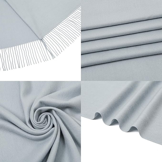 RIIQIICHY Women's Scarf Pashmina Shawls and Wraps for Evening Dress Bridesmaid Wedding Bridal Winter Warm Long Large Scarves
