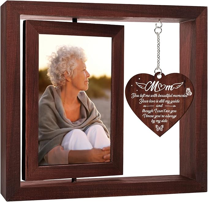 Vetbuosa Memorial Gifts for Loss of Mom Picture Frame,Sympathy Gifts for Loss of Mom,Bereavement Remembrance Funeral Condolence Gifts for Loss of Mother,Fits 4x6 In Photo