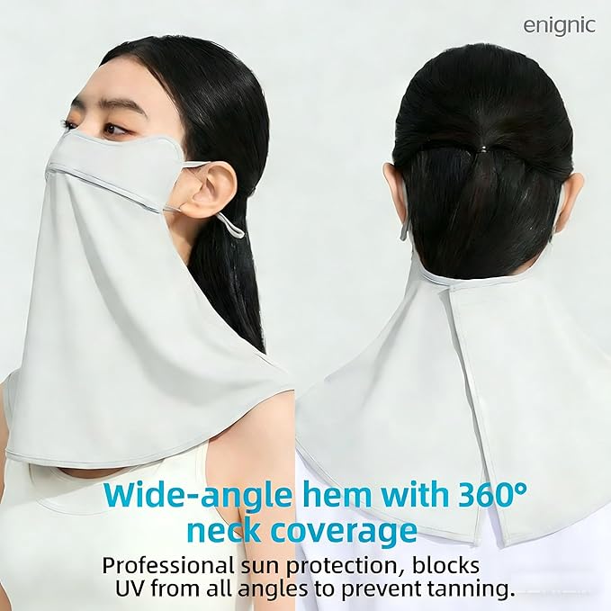Face Cover for Sun Protection UPF 50+ UV Neck Protection UV Face Mask Covering Eye