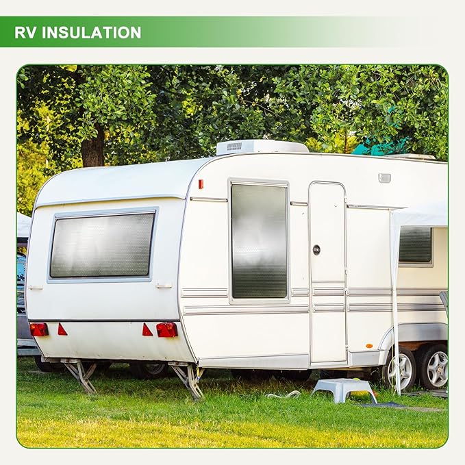 Double Bubble Reflective Insulation,Window Insulation for Winter, 23.6" x 10 Ft RV Insulation for Heat Insulation,Thermal Insulation Shield