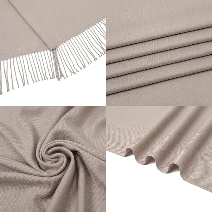 RIIQIICHY Women's Scarf Pashmina Shawls and Wraps for Evening Dress Bridesmaid Wedding Bridal Winter Warm Long Large Scarves