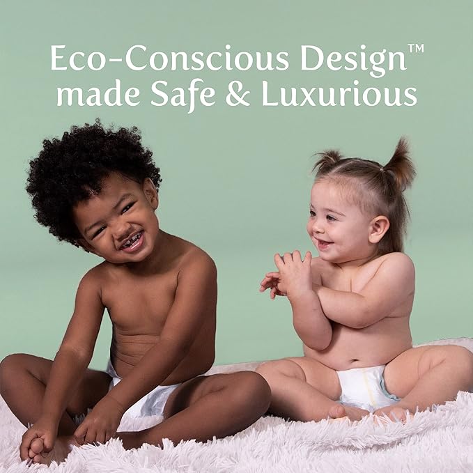 Earth & Eden Sensitive | Eco-Conscious & Hypoallergenic Diapers | Size 6 | 136 Count