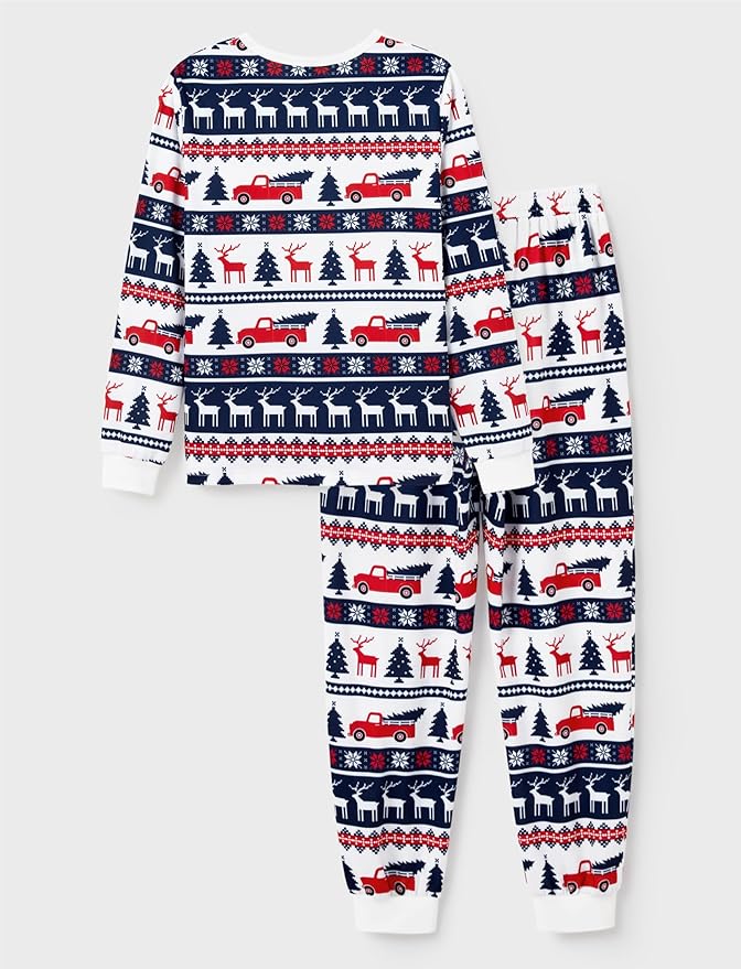 PATPAT Christmas Family Matching Pajama Sets Includes Christmas Socks - Perfect for Family Photos & Holiday Celebrations