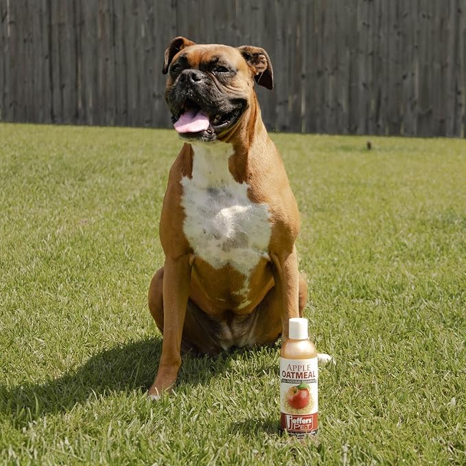 Jeffers Pet Tearless Baking Soda Deodorizing Shampoo for Dogs & Cats, 17 oz - Concentrated Baking Soda & Aloe Vera Formula with Baby Powder Fragrance, Moisturizing Shampoo for Professional Grooming