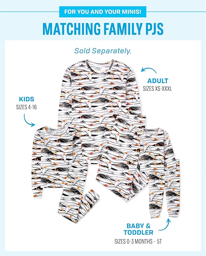 The Children’s Place Family Matching, Christmas and Holiday Pajama Sets, Cotton