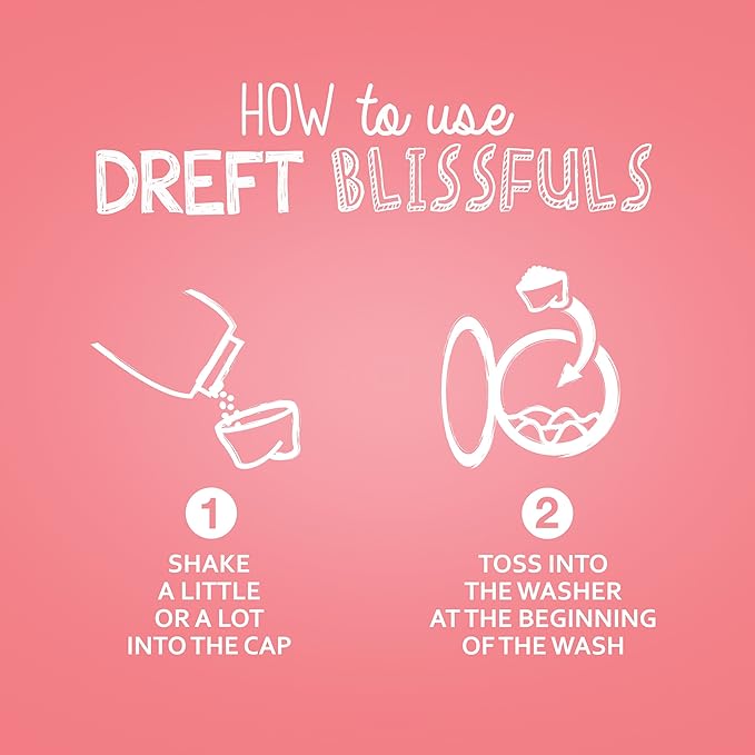Bundle of Dreft Stage 1: Newborn Baby Liquid Laundry Detergent 114 loads 165 fl oz + Blissfuls In-Wash Scent Booster Beads, Baby Fresh Scent, 24 oz