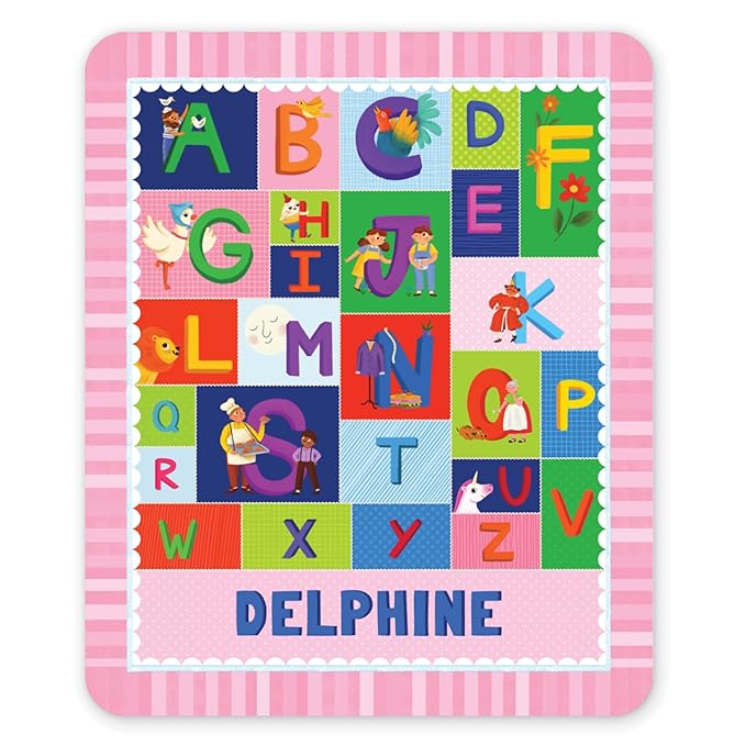 I See Me! Personalized Blanket - Name Blanket - Christening Gift - Baptism Gift - Custom Baby, Newborn, Sherpa Throw Blanket