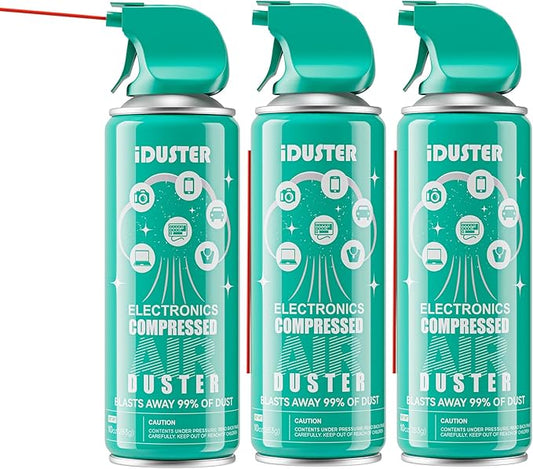 Keyboard Cleaner Air Spray for Computers - 10oz Air Can Duster for Electronics, 3PCS