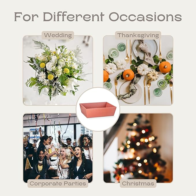 Pack of 5 Baskets for Gifts - Empty Gift Baskets Ideal for Christmas Gifts and Decorative Trays for Home | 9" x 6.69" x 3.14" Corten Silk