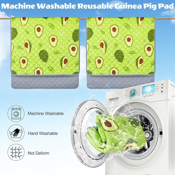Unicorn Catcher 2 Pack Washable Guinea Pig Cage Liner, Waterproof Bedding | Reusable Absorbent Bedding For Rabbits, Hamsters, And Hedgehogs With A Leak-Proof Design To Keep Cages Dry And Clean