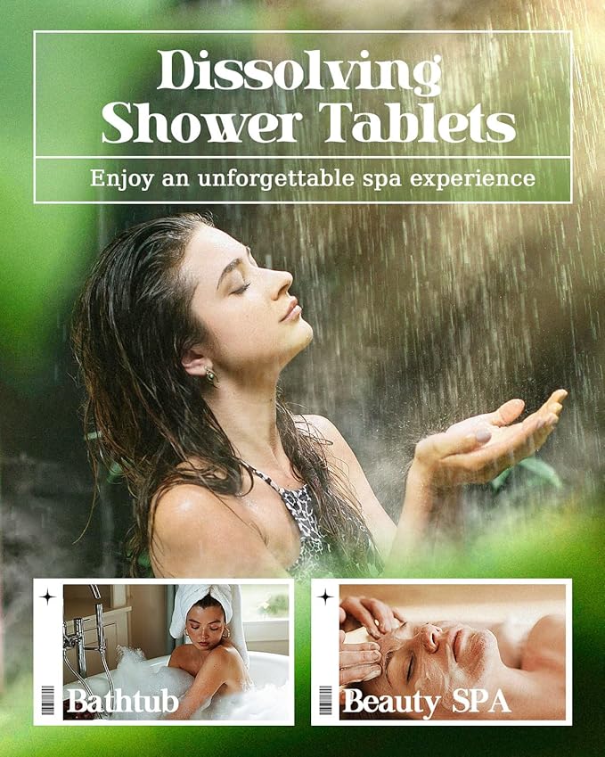 POPCHOSE Shower Steamers Aromatherapy, 16 Pack Christmas Stocking Stuffers for Adults, Eucalyptus for Shower- Birthday Gifts for Women, Quick Relief Nasal Congestion, Home SPA & Self Care Relaxation